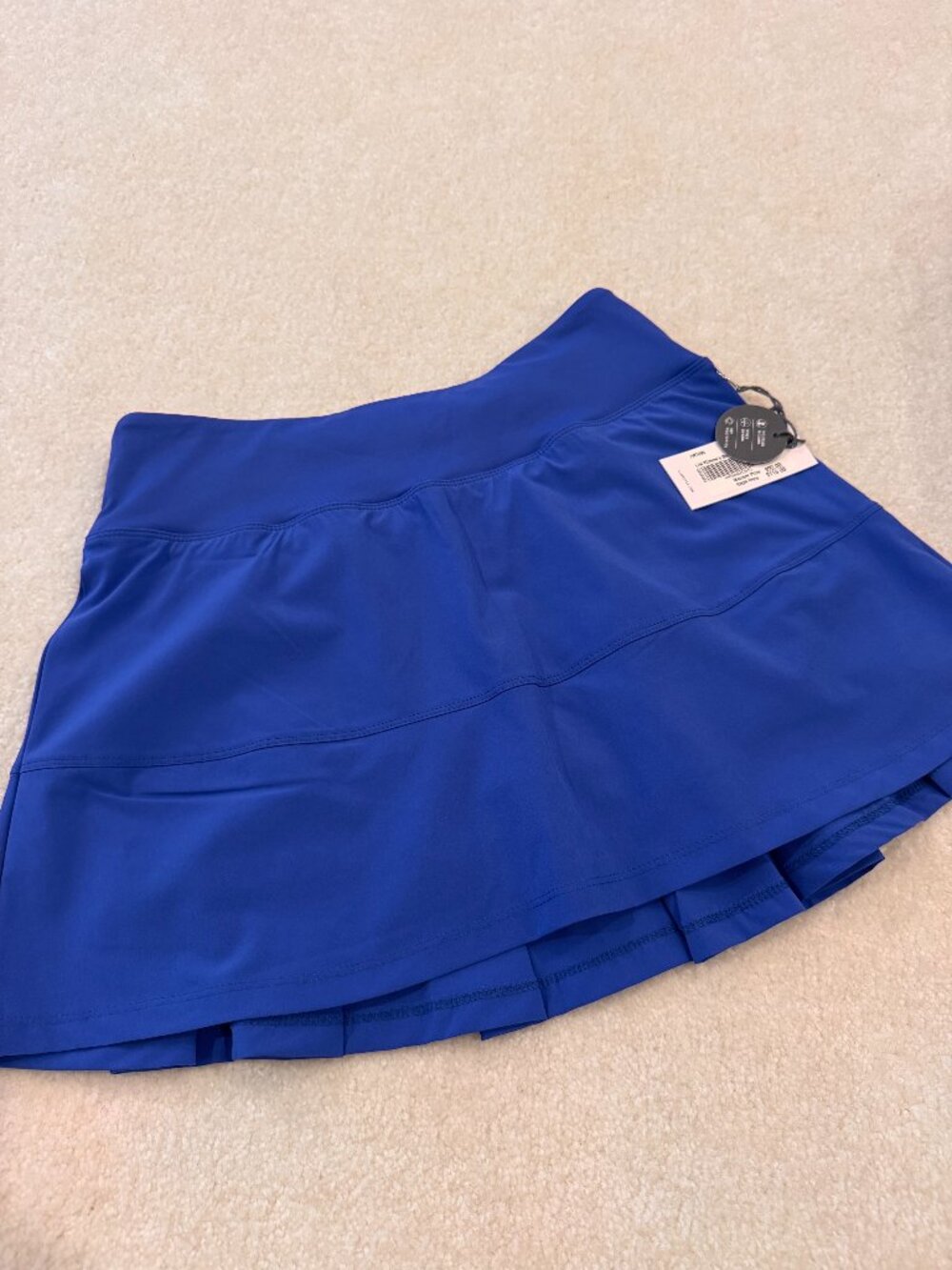 NWT Lija Women's Blue Tennis Skirt Skort Size Small Pleated